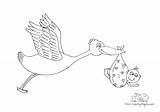 Storch Ausmalbild Beutel Stork Kostenlos Coloring Ausdrucken Nadines Coloringpages sketch template
