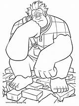 Ralph Wreck Coloring Pages Disney Printable Colouring sketch template