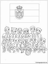 Team Pages Coloring Korea Serbia Australia Denmark Color Online France Cup Japan Germany Brazil Republic Coloringpagesonly Kids Printable sketch template