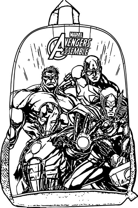 avengers coloring page  wecoloringpagecom