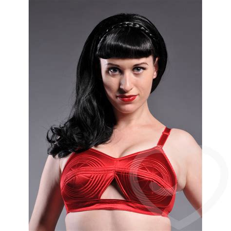 stockings and romance pin up whirlpool bullet bra padded