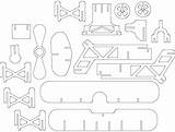 Dxf 3axis Samolot  sketch template
