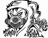 Graffiti Mask Gas Drawings Drawing Characters Sketches Draw Coloring Pages Gangster Wizard Cool Skulls Character Outlines Clipart Expert Easy Skull sketch template