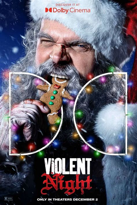 violent night poster offers    david harbours raging santa claus