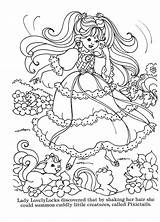 Lady Locks Lovely Coloring Pages Book sketch template