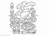 Dinner Coloring Thanksgiving Christmas Table Pages Drawing Plate Feast Turkey Clipart Dining Family Getcolorings Printable Template Print Getdrawings Paintingvalley Color sketch template