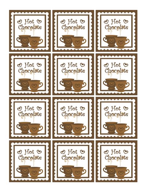 images  christmas label cocoa bar printables  printable
