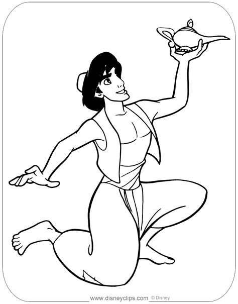 printable aladdin coloring pages disneyclipscom