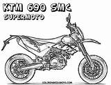 Motocross Ktm Colouring Print sketch template