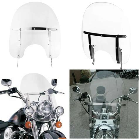 Motorcycle Clear Windscreen Windshield For Harley Heritage Softail