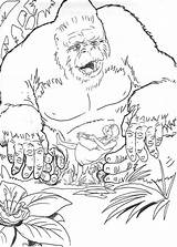 Kong King Happy Coloring Pages Printable Categories A4 sketch template