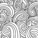 Swirl Zentangle Swirly sketch template