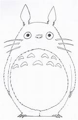 Totoro Drawing Neighbor Studio Ghibli Lineart Coloring Deviantart Colouring Pages Colorear Anime Orig03 Kawaii Dibujos Drawings Getdrawings Choose Board Easy sketch template
