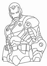 Outline Iron Man Drawing Ironman Coloring Pages Printable Getdrawings sketch template