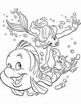 Coloring Ariel Pages Print Disney Printable Colouring Sheets Color Arielle Colorear Kleurplaat Colour Mermaid Little Princess Para Sebastian Sheet Sereia sketch template