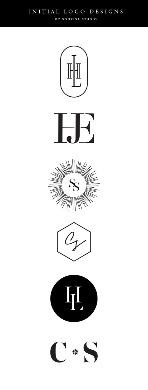 initial logo designs sonrisastudiocom