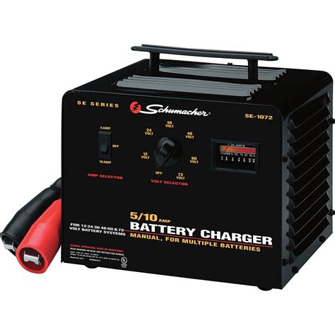schumacher multiple battery charger  volt  amp