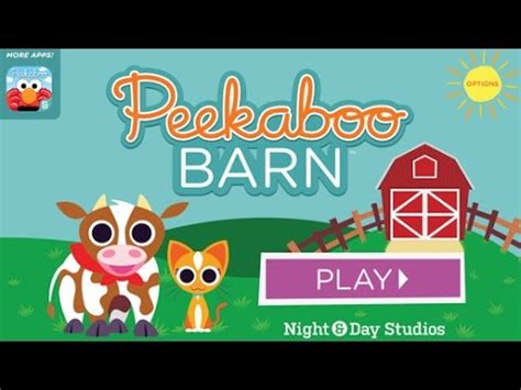 peekaboo barn ipad iphone android app review video  kids  learning farm animals youtube