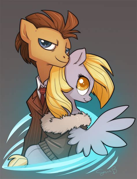 dr whooves and derpy as ten and rose d i know it s