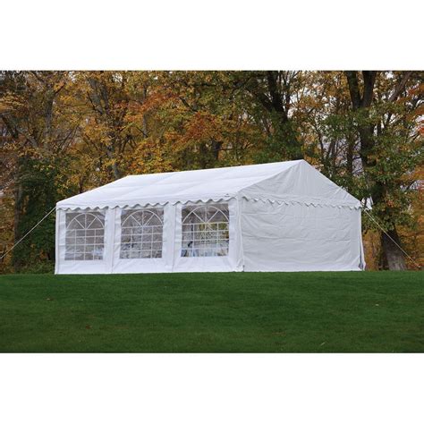 shelterlogic    white party tent enclosure kit  windows frame   party tent