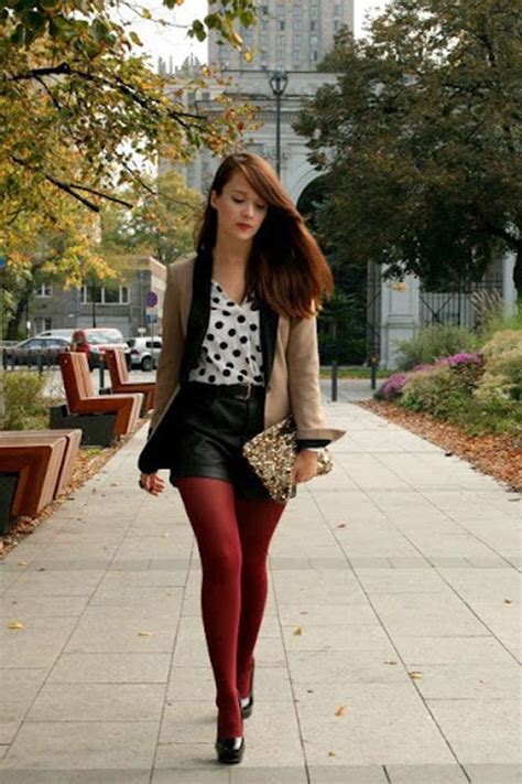 best dressed reader of the day kasia brzeg wielunska fashion fashion tights red tights