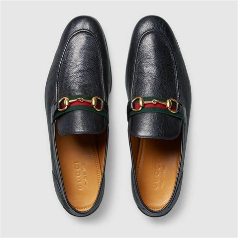 gucci horsebit leather loafer  web detail  gucci dress shoes