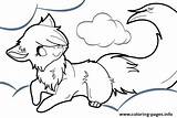 Coloring Wolf Pages Cute sketch template
