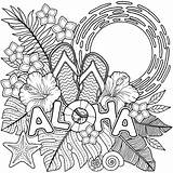 Aloha Printable Hawaii Libro Tucano Adulti Foglie Colorare Tropicali Fra Kolorowanka Toucan Miscellaneous St4 Coloringonly Px Wydruku sketch template