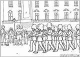 Coloring London Guard Changing Colouring Pages Bridge Queen Activity Buckingham Palace sketch template