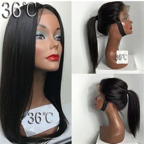 silky straight glueless full lace human hair wigs brazilian virgin hair