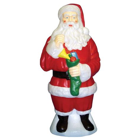 General Foam Plastics Traditional Santa Figurine Outdoor Holiday