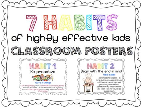 habits  highly effective kids leader   posters  kid friendly