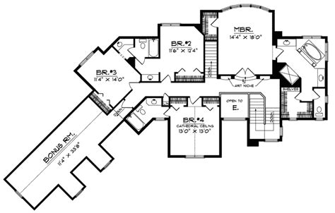 arch terrace luxury home plan   search house plans