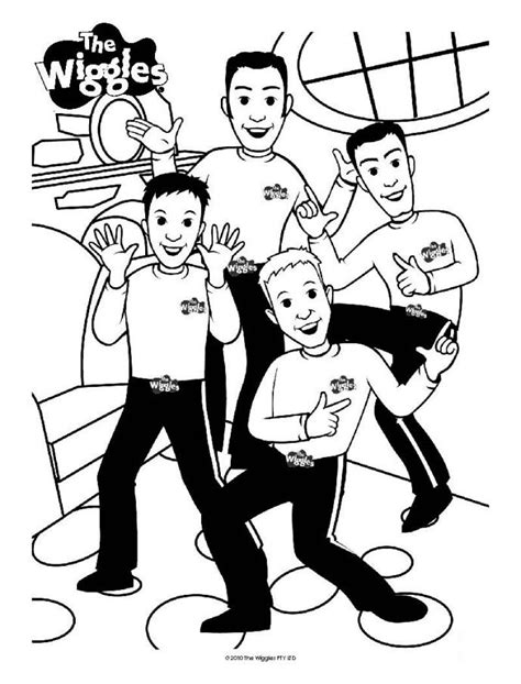 wiggles coloring pages  printable enjoy coloring colouring