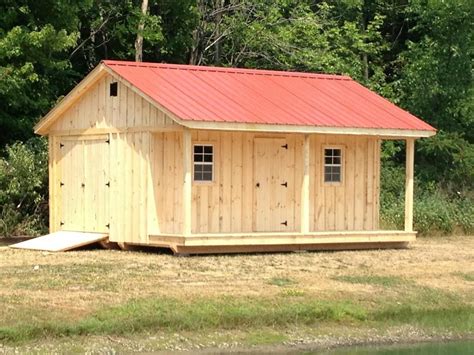 shed   porch metal roof windows  extra door handmade  amish delivered