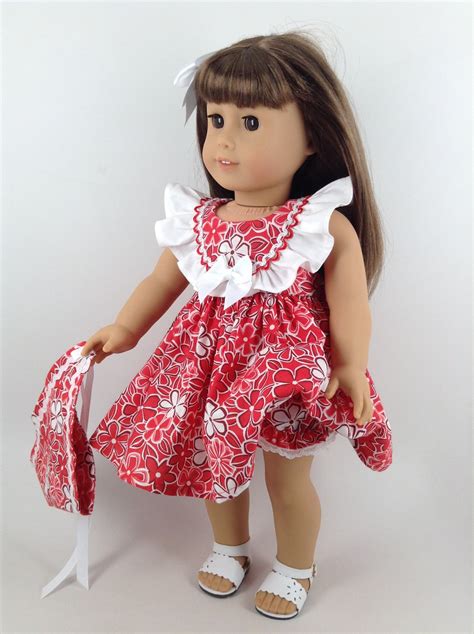 American Girl 18 Inch Doll Clothes Summer Sundress Matching Etsy