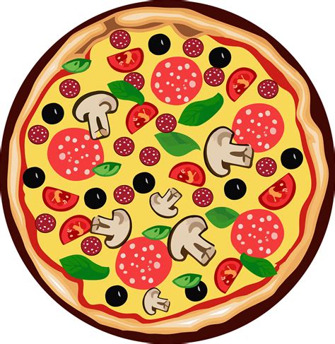 pizza comida clipart graficos vectoriales gratis en pixabay