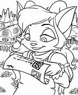 Neopets Pages Colouring sketch template