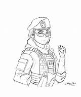 Rainbow Siege Six Zofia Coloring Pages R6 Fan Sketch Deviantart Template Drawings sketch template