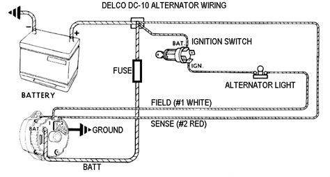 wiring diagram delco remy alternator
