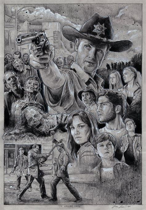 Fan Art Thursday 12 27 12 The Walking Dead By José
