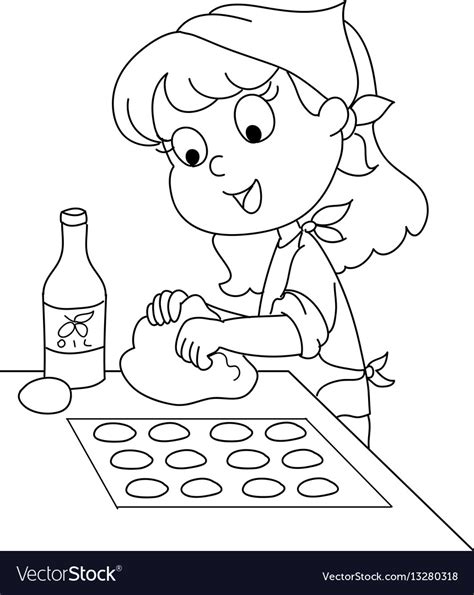 chef coloring sheet