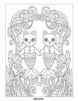 Coloring Pages Cat Edwina Mcnamee Purrmaids Drawings Animal Namee Mc I1 Cute Owls Book sketch template