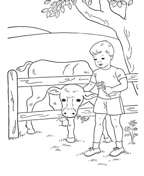 bluebonkers boy coloring pages boy feeding    printable