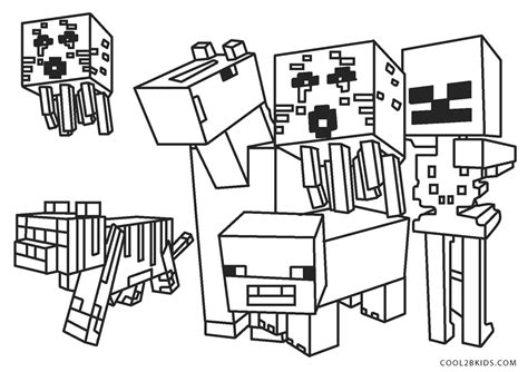 minecraft coloring pages gilitky