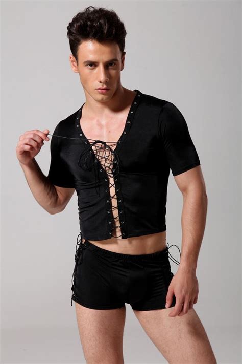 2021 mens sexy lingerie sets black teddies man jumpsuit undershirts