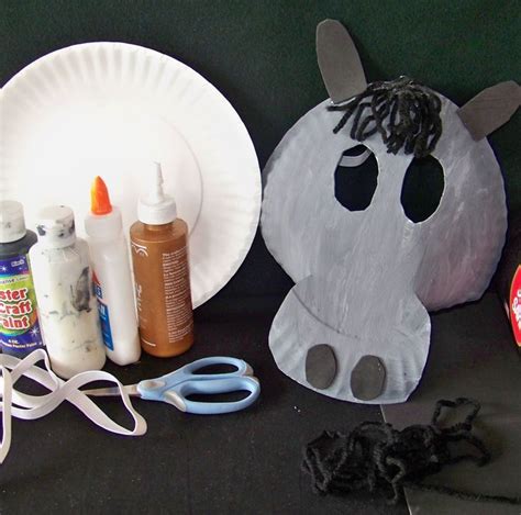 donkey mask donkey mask paper plate masks paper plates