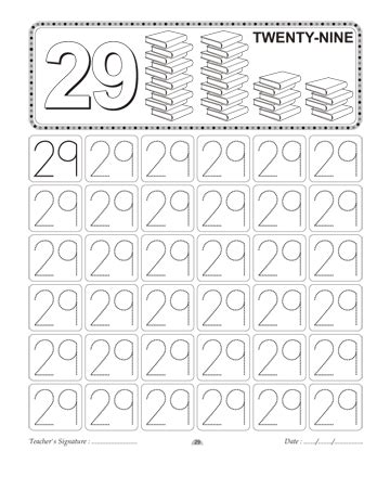 number writing  printable coloring worksheet