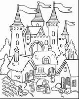Castle Coloring Castles Medieval Pages Drawing Getdrawings sketch template