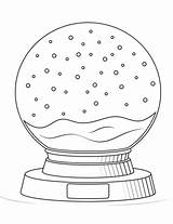 Snow Globe Coloring Pages Printable Supercoloring Categories sketch template